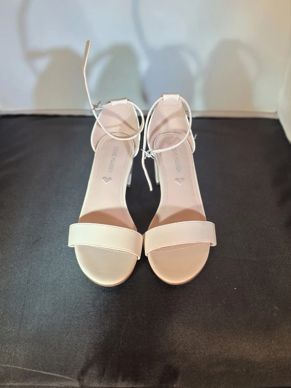 Steve Madden Girls Two-Tone Ankle-Strap Sandals in Pink and Cream